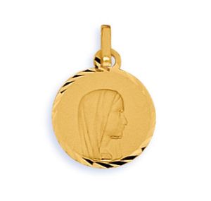 Médaille Vierge Ronde Diamantee
