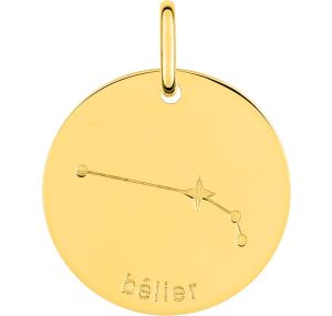Médaille Bélier Or Jaune 