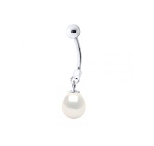 Piercing Perles de Culture d'Eau Douce Ovales Argent 925 Millièmes