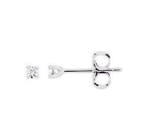 Boucles D'oreillesdts 0.07ct Ghp3 Or 9ct Blanc