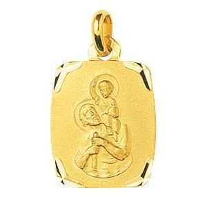 Médaille St Christophe Plaqué Or