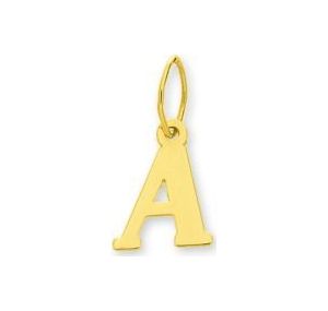 Pendentif lettre A or jaune