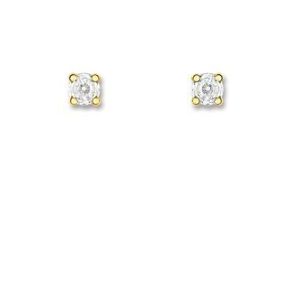Boucles D'oreilles Clous Diamant 0.08 J.+G. Or750